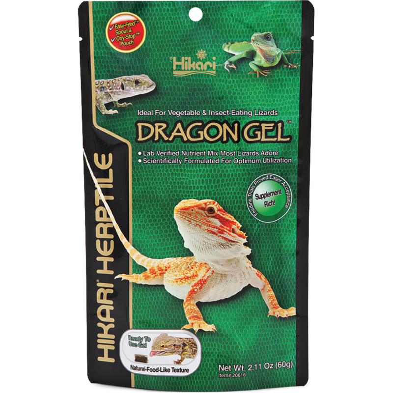 Hikari Dragon Gel 60 g nourriture pogona pas cher