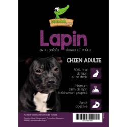 Vente de croquettes chien au lapin sac croquettes 12kg