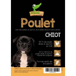 Croquettes chiot au poulet. Sac de croquettes haute qualité pour chiot