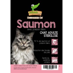 Achat de croquettes pour chat stérilisé au saumon