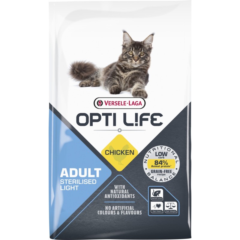 Croquettes pour chat stérilisé Opti Life poulet