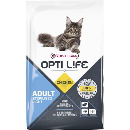 Croquettes pour chat stérilisé Opti Life poulet
