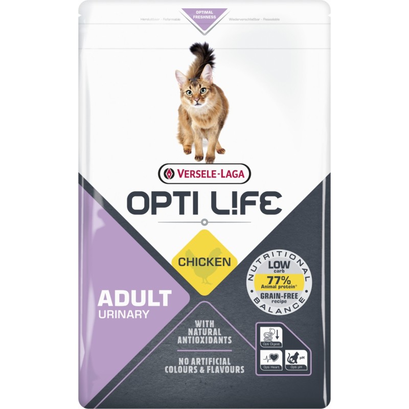 Croquettes chat au poulet Opti Life Adult Urinary