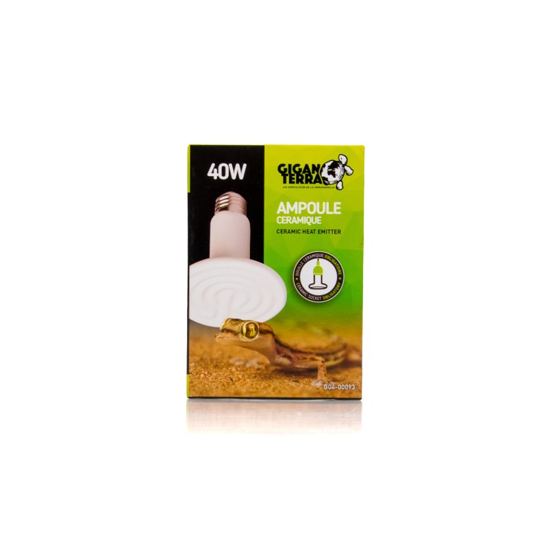 Ampoule céramique GiganTerra 40 W reptiles en vente