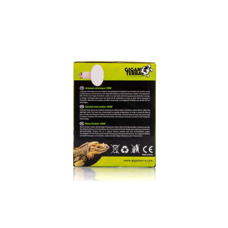 Ampoule céramique 100W reptiles tropicales pas chère