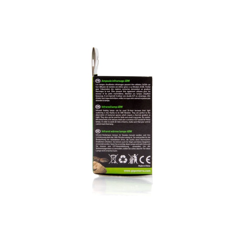 Commande Lampe infrarouge 40W reptiles nocturnes