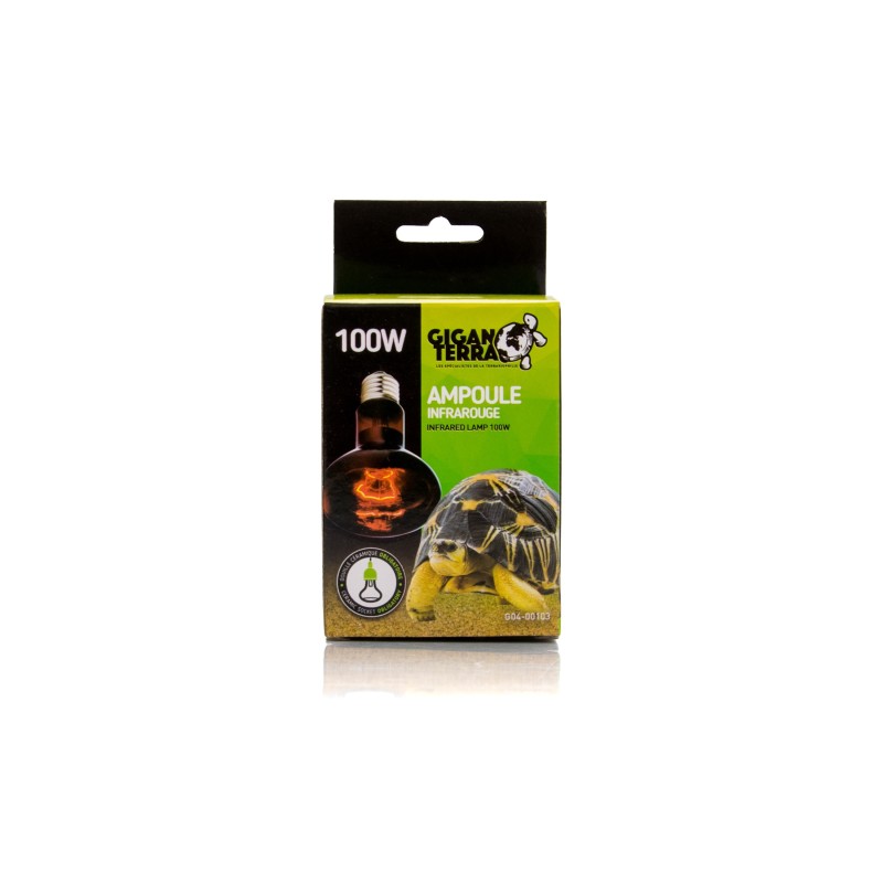 Lampe chauffante infrarouge 100W pour reptiles en ligne