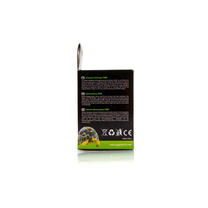 Lampe chauffante infrarouge 100W pour reptiles en ligne