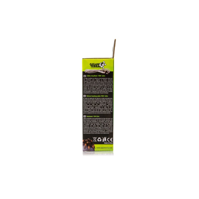 Câble chauffant 15 W GiganTerra 3m50 reptile pas cher