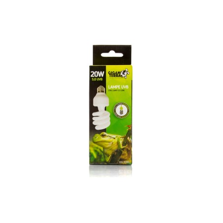 Lampe UVB tropicale 20W GiganTerra pour reptiles en vente