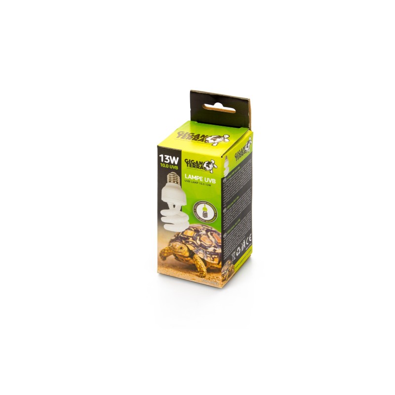 Lampe UVB reptile désertique 13W GiganTerra en vente