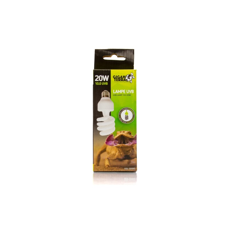 Lampe UVB 20W GiganTerra reptile désertique pas chère