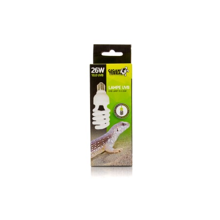 Achat lampe UVB 26W GiganTerra pour reptile désertique