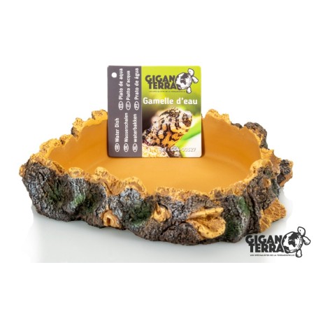Gamelle eau d’angle compacte reptile GiganTerra 15x14x4