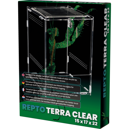 Vente terrarium Terra clear 15 x 17 x 22cm pas cher