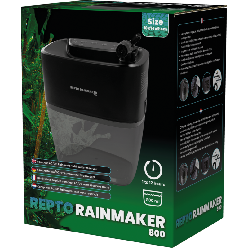 Système humidification terrarium reptile avec réservoir