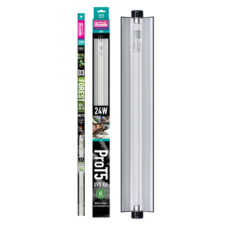 Tube neon éclairage terrarium Pro T5 UVB Kit 24w