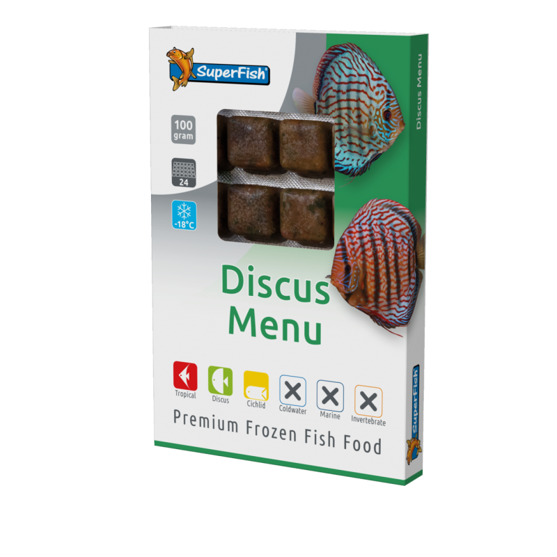 Nourriture congelée spéciale discus, 24 cubes, achat