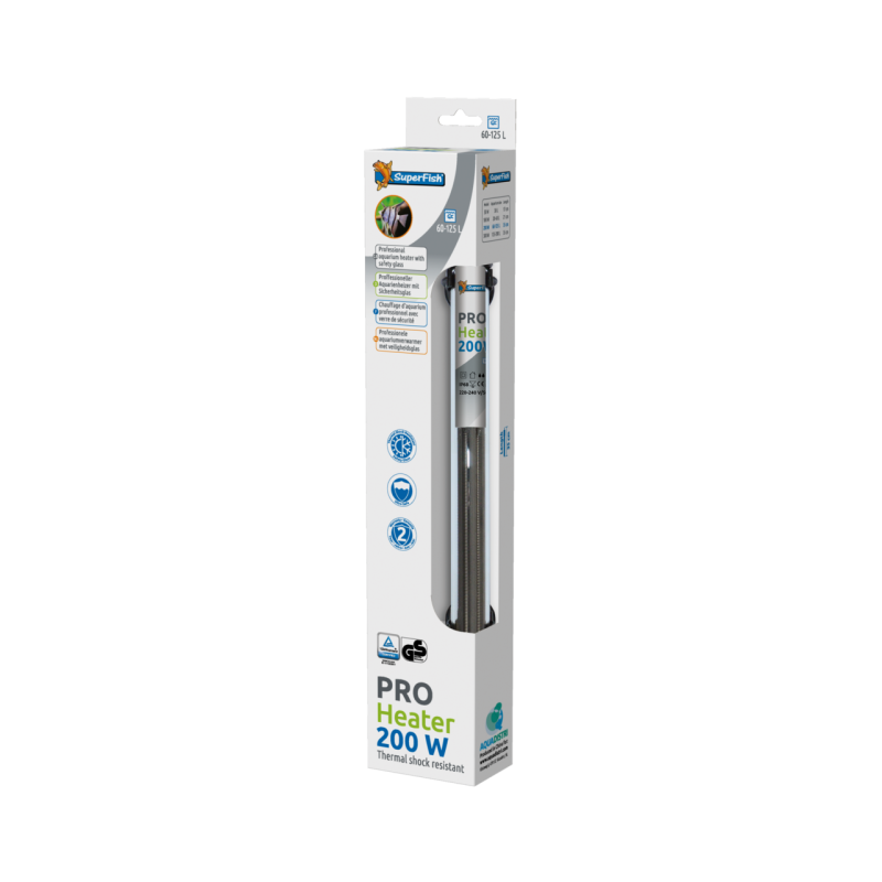 Chauffage aquarium 200 W réglable, tube de 35 cm