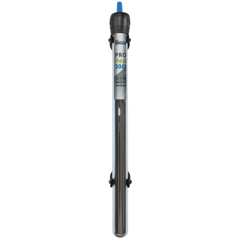 Chauffage d'aquarium SuperFish Pro Heater 300 W à thermostat réglable de 35 cm