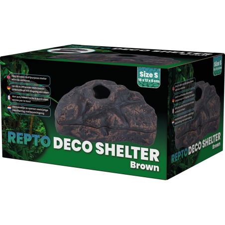 Vente cachette reptile : Repto Deco Shelter Brun