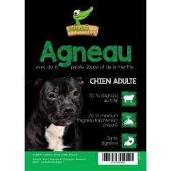 Croquettes chien à l'agneau 12kg Dundee Food