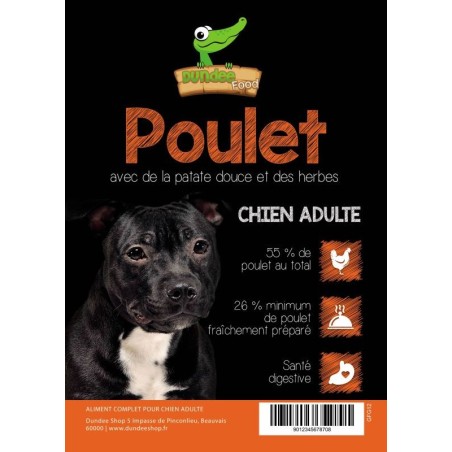 Alimentation chien : Croquettes au poulet haute qualité