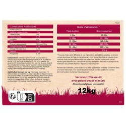 Croquettes chien viande gibier venaison alimentation chien