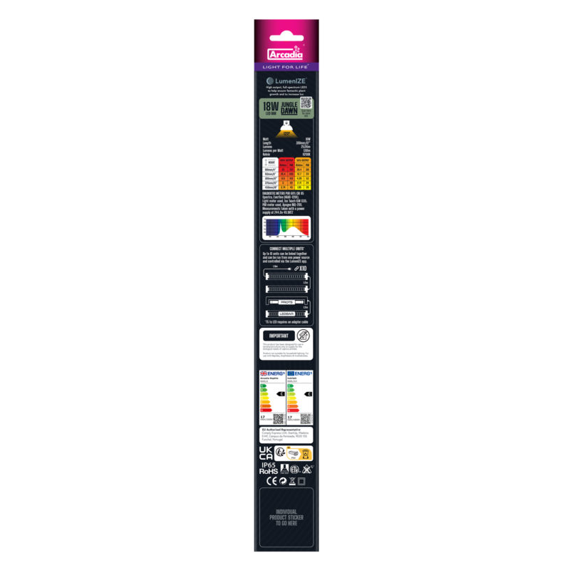 Rampe LED terrarium tropical 290 mm contrôlable application