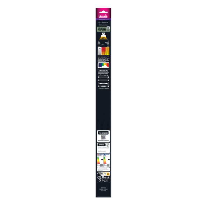 Rampe LED terrarium tropical connectée570 mm haute puissance