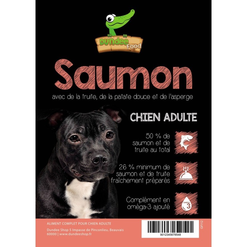 Vente de croquettes pour chiens au saumon haute qualité